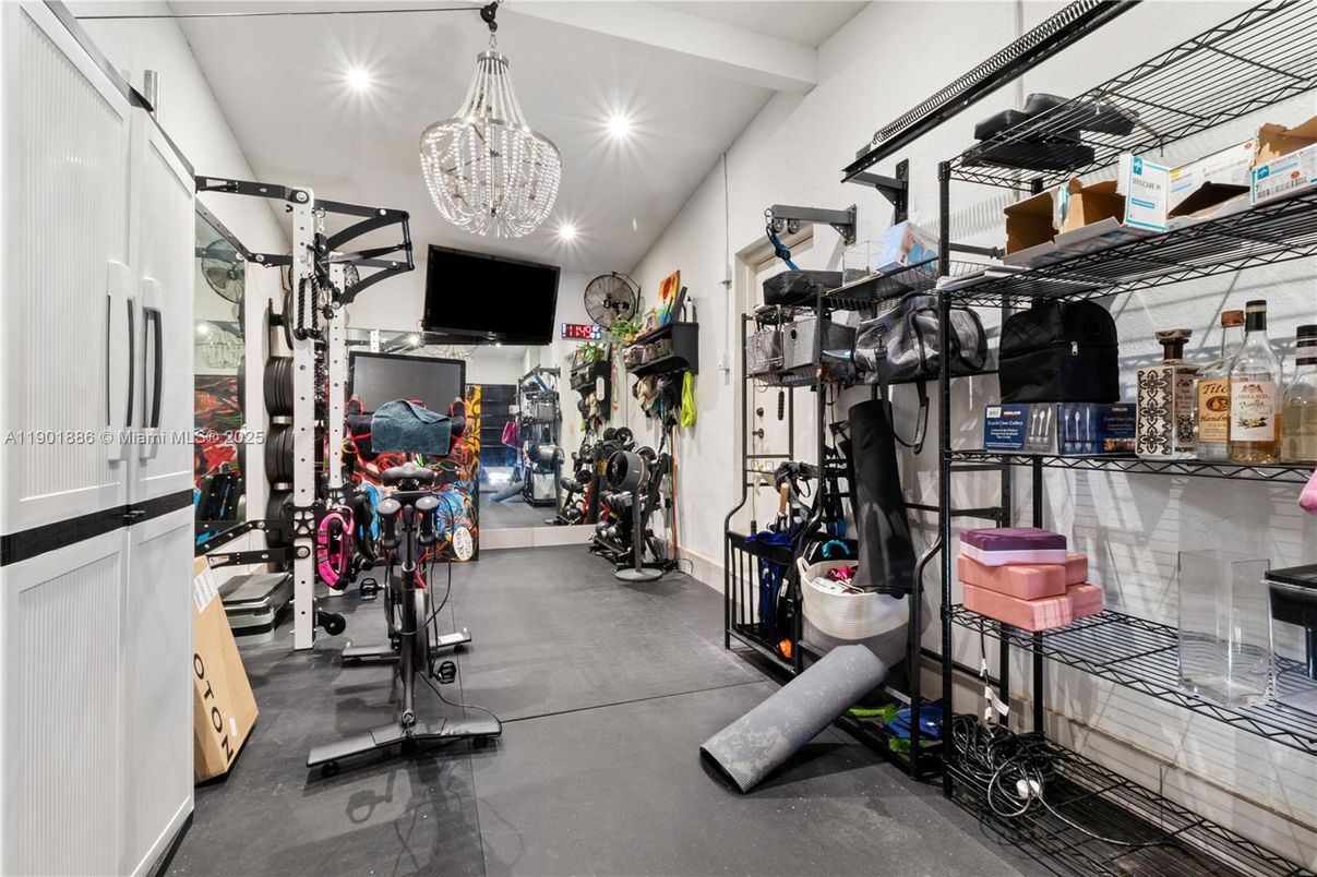 Fitness Equipment, Interior, Pendant Lights