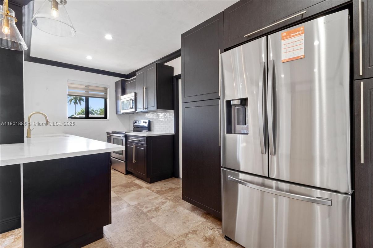 Interior, Kitchen, Recessed Lighting, Stainless Steel Appliances
