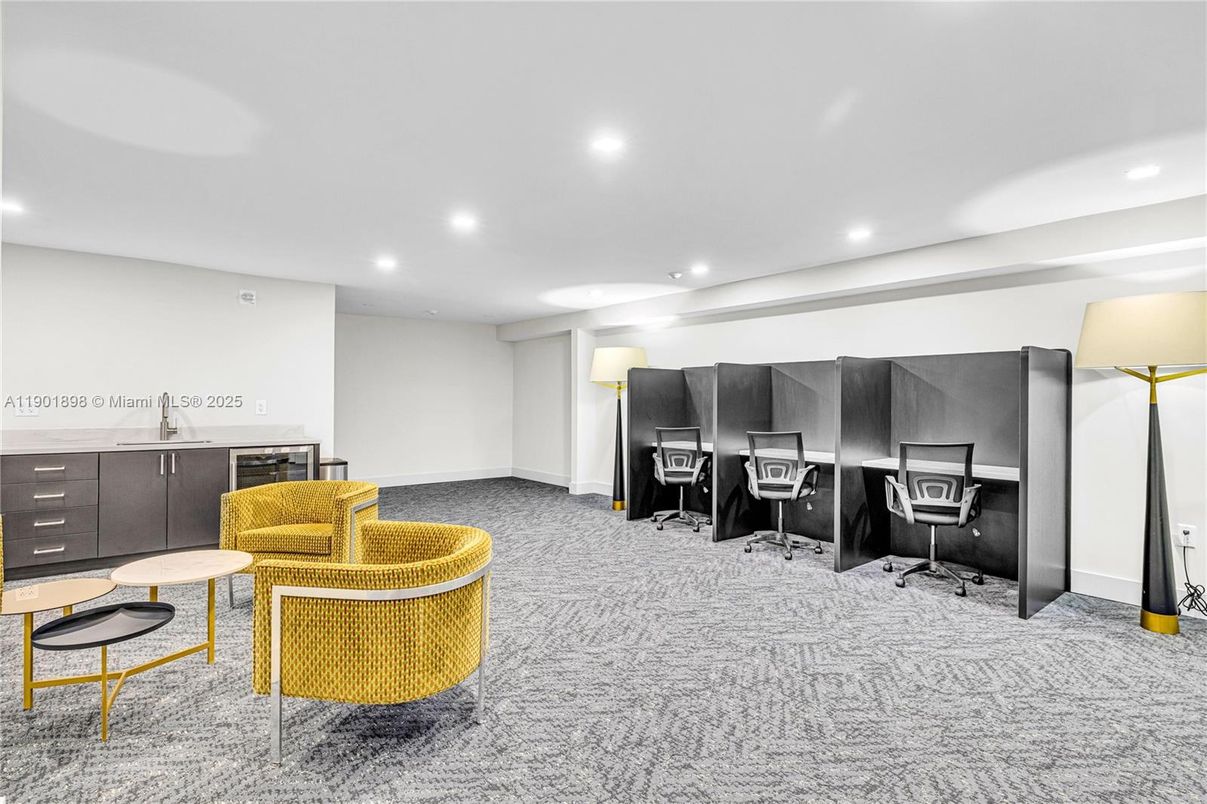 Home Office, Interior, Recessed Lighting