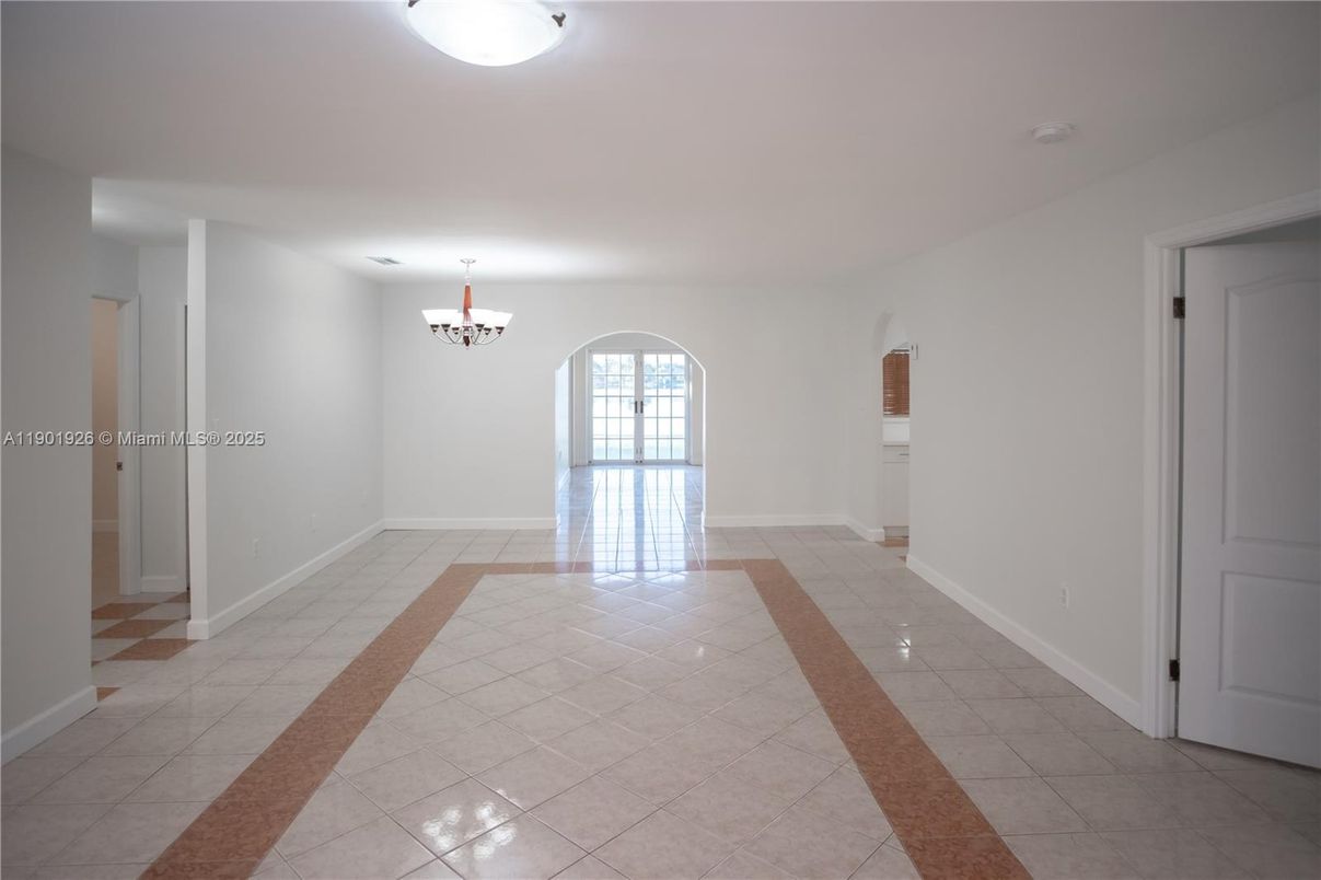 Chandelier, Empty room, Interior