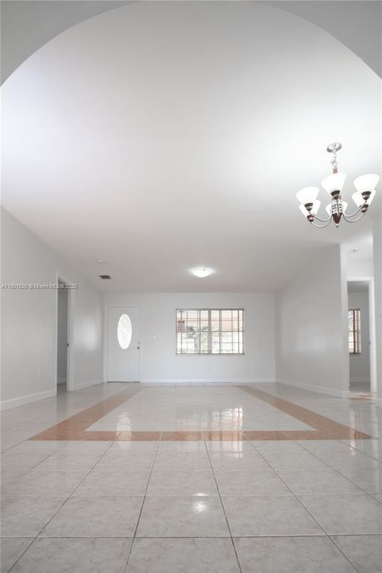Chandelier, Empty room, Interior