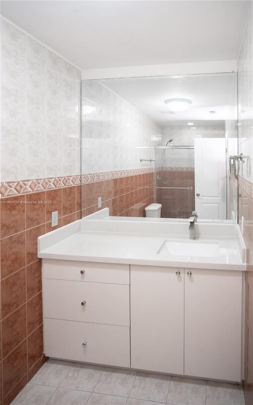 Bathroom, Dual Sink Vanities, Glass Shower, Interior