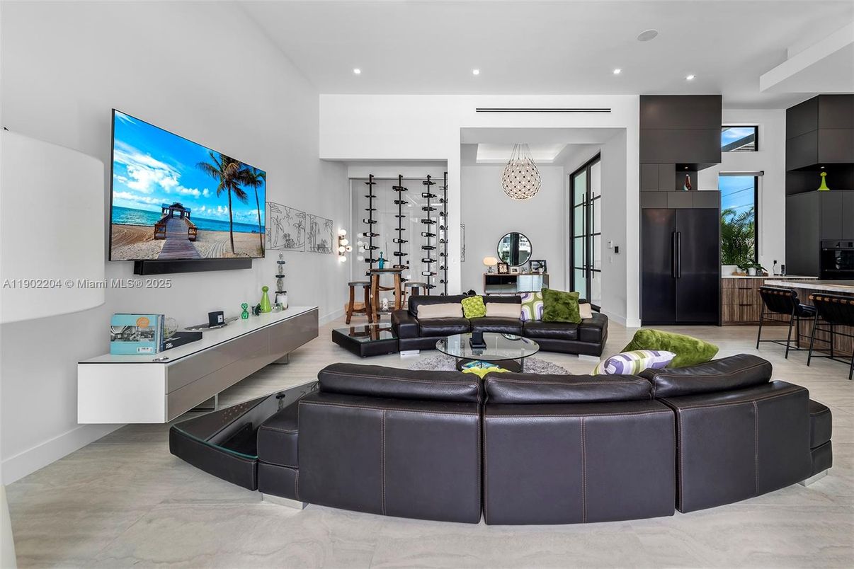 Interior, Living room, Recessed Lighting