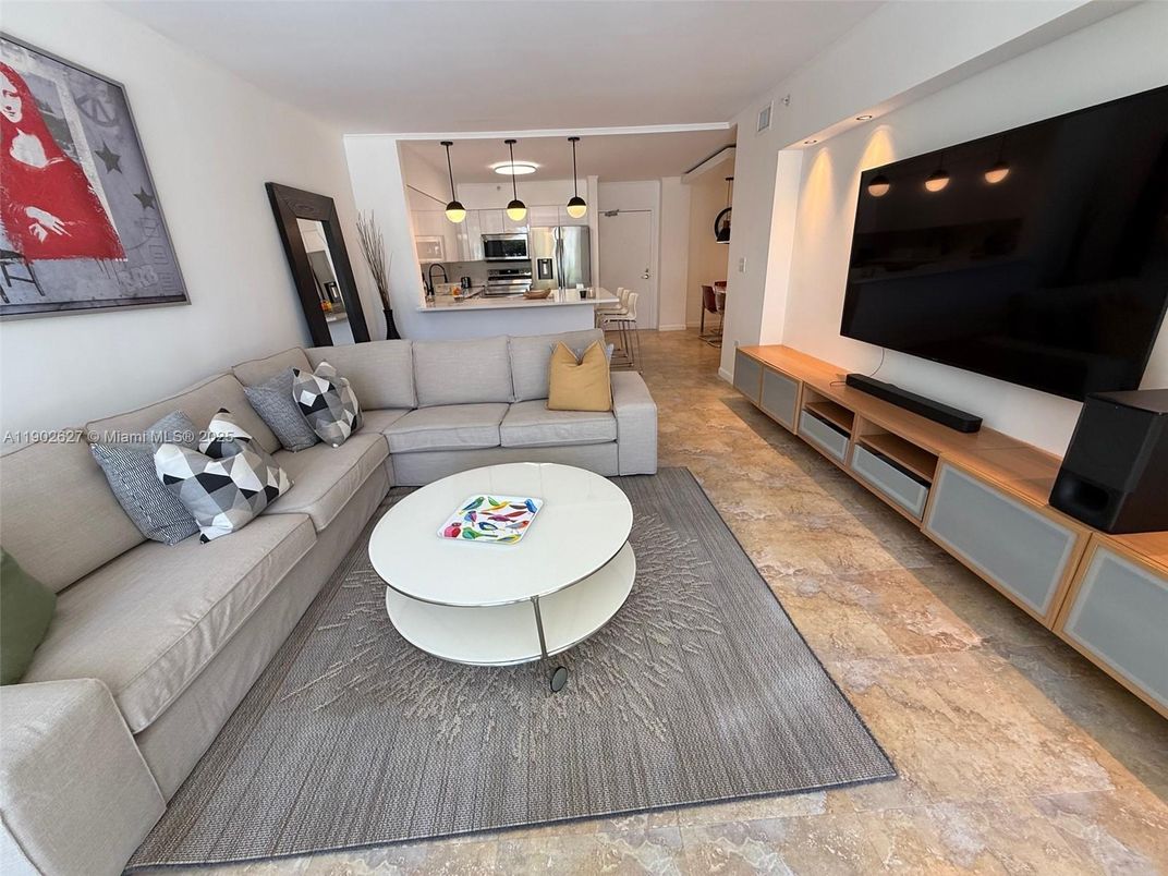 Interior, Kitchen, Living room, Pendant Lights, Stainless Steel Appliances