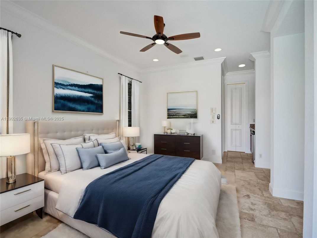 Bedroom, Interior, Recessed Lighting