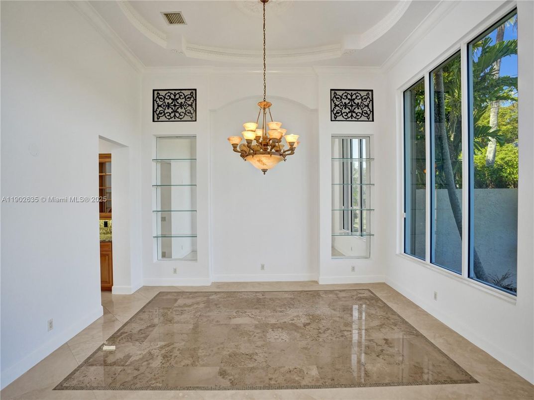 Chandelier, Empty room, Interior
