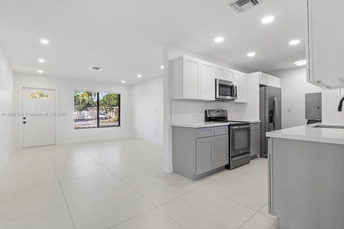 Interior, Kitchen, Recessed Lighting, Stainless Steel Appliances