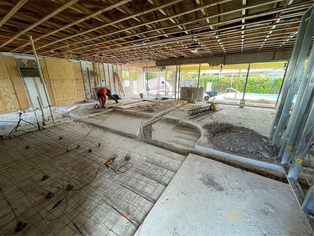 Interior, Pool, Wooden Beams