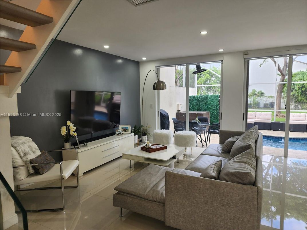 Interior, Living room, Recessed Lighting