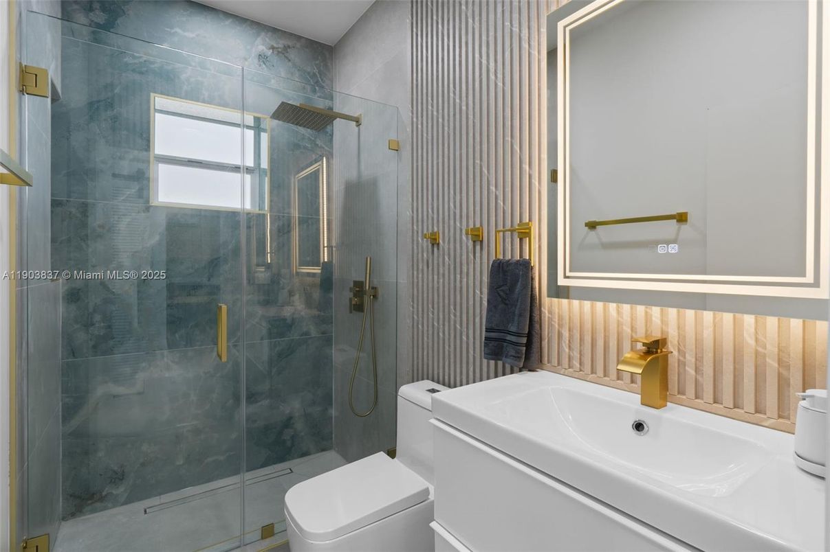 Bathroom, Glass Shower, Interior