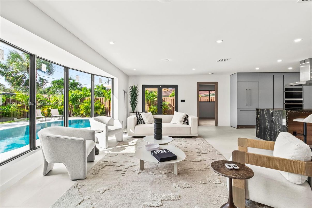 Interior, Living room, Recessed Lighting