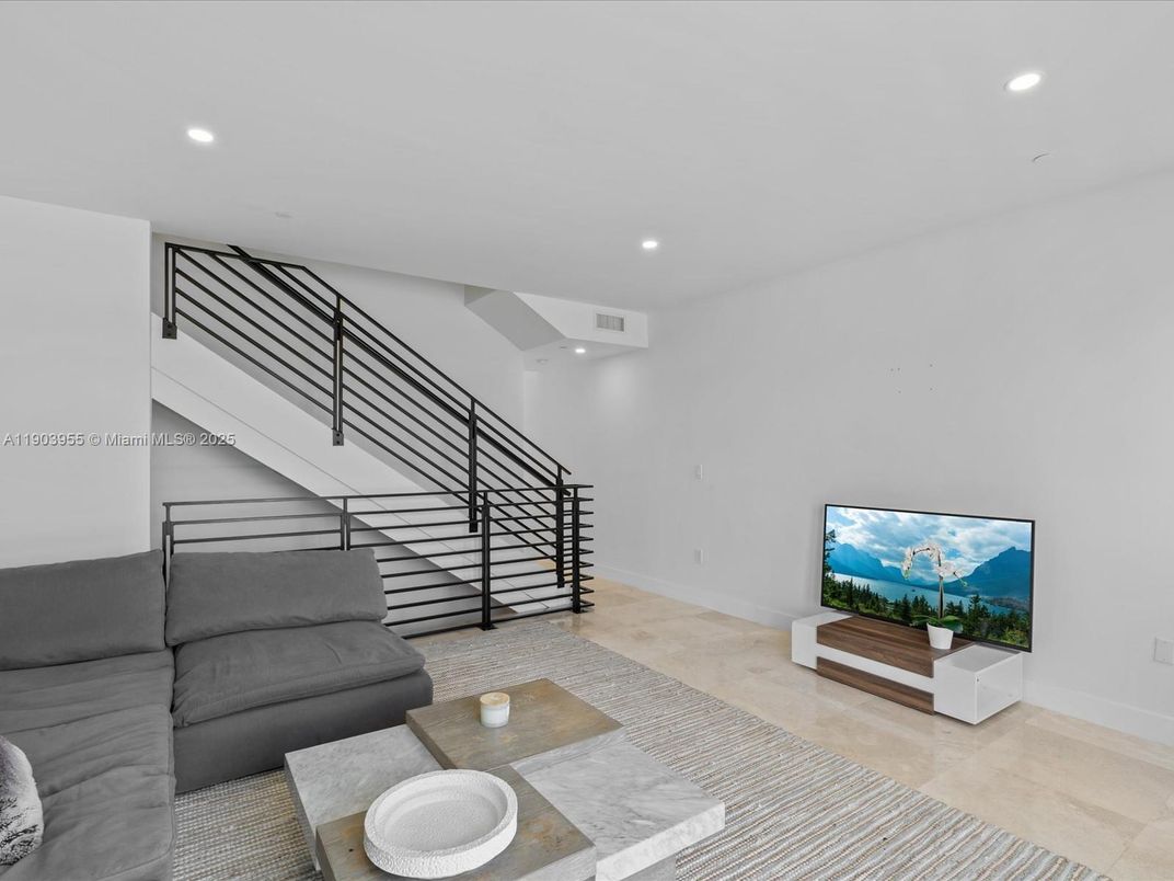 Interior, Living room, Recessed Lighting