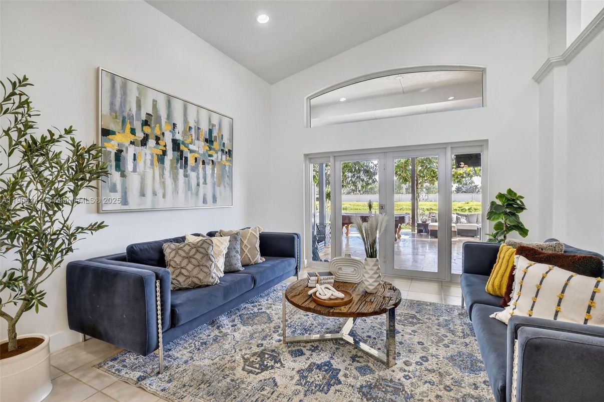 Interior, Living room, Recessed Lighting