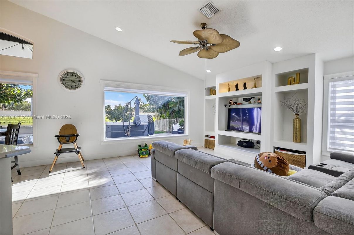 Interior, Living room, Recessed Lighting
