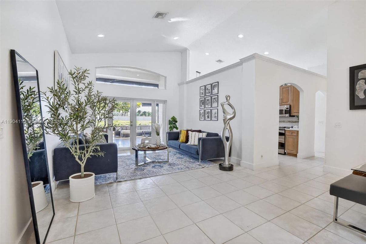 Interior, Kitchen, Living room, Recessed Lighting