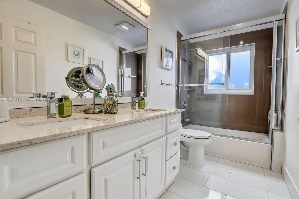 Bathroom, Dual Sink Vanities, Glass Shower, Interior