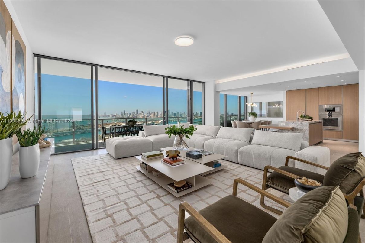 Dining room, Interior, Kitchen, Living room, Pendant Lights, Recessed Lighting, Stainless Steel Appliances, Water