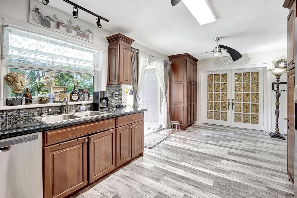 Interior, Kitchen, Wood Texture Flooring