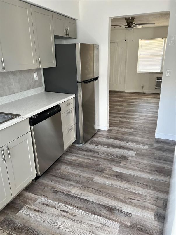 Interior, Kitchen, Wood Texture Flooring