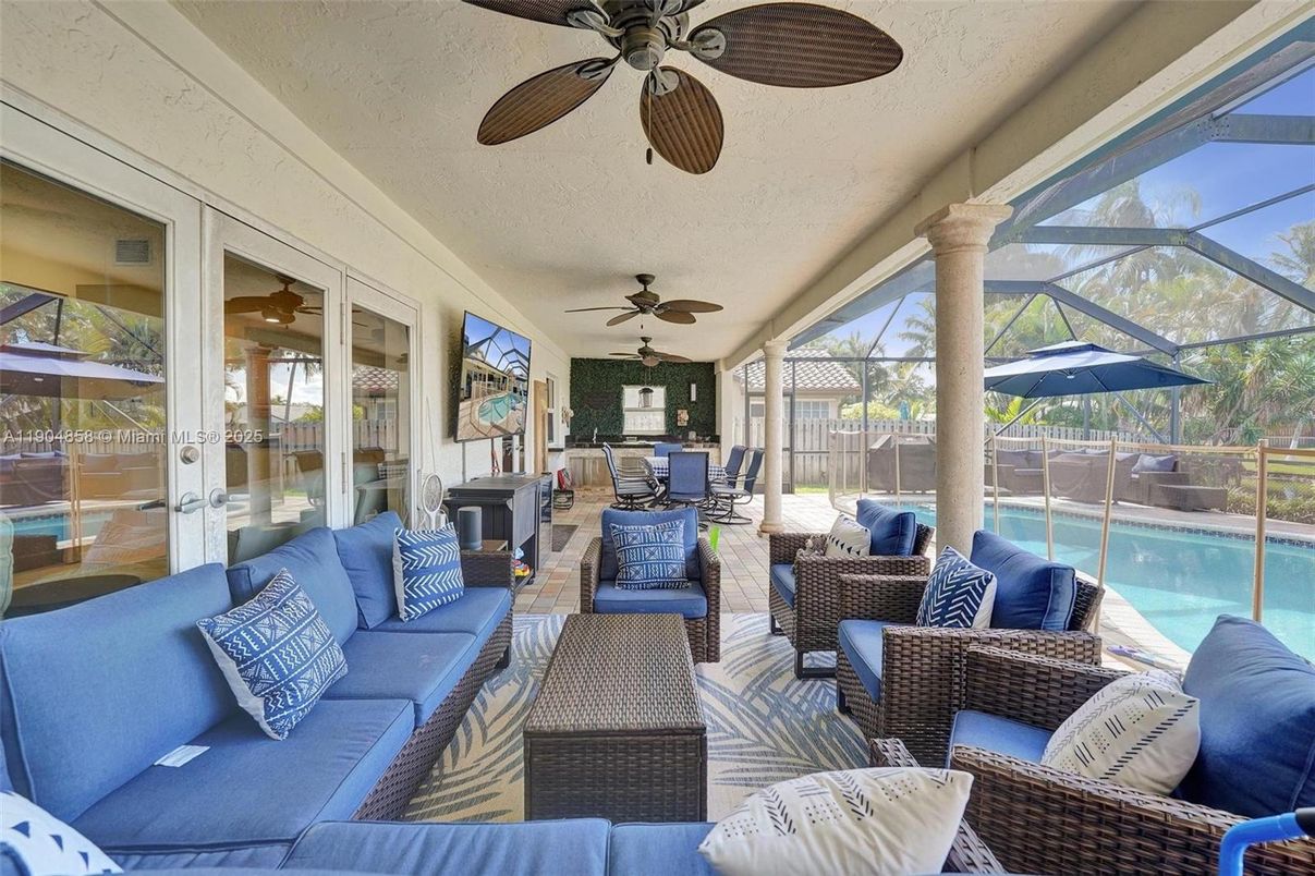 Dining room, Glass Ceilings, Interior, Living room, Pool, Sun Room