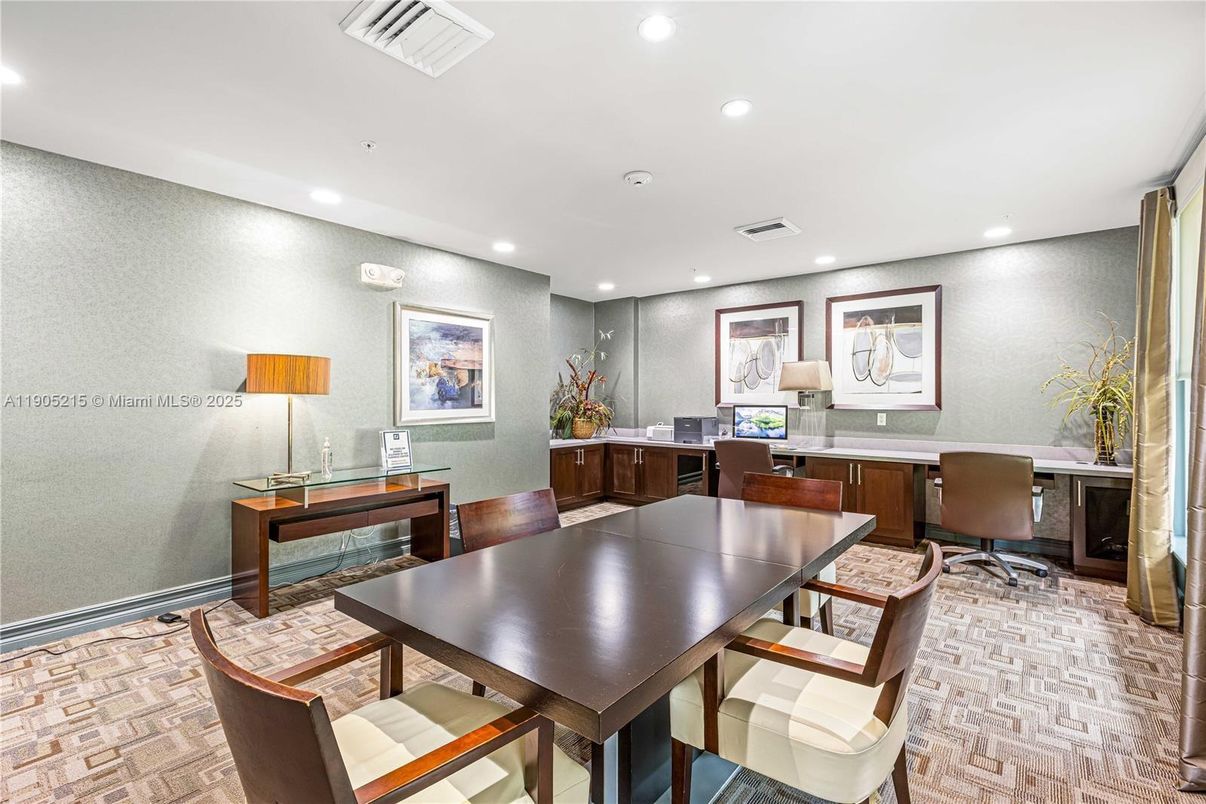 Home Office, Interior, Recessed Lighting