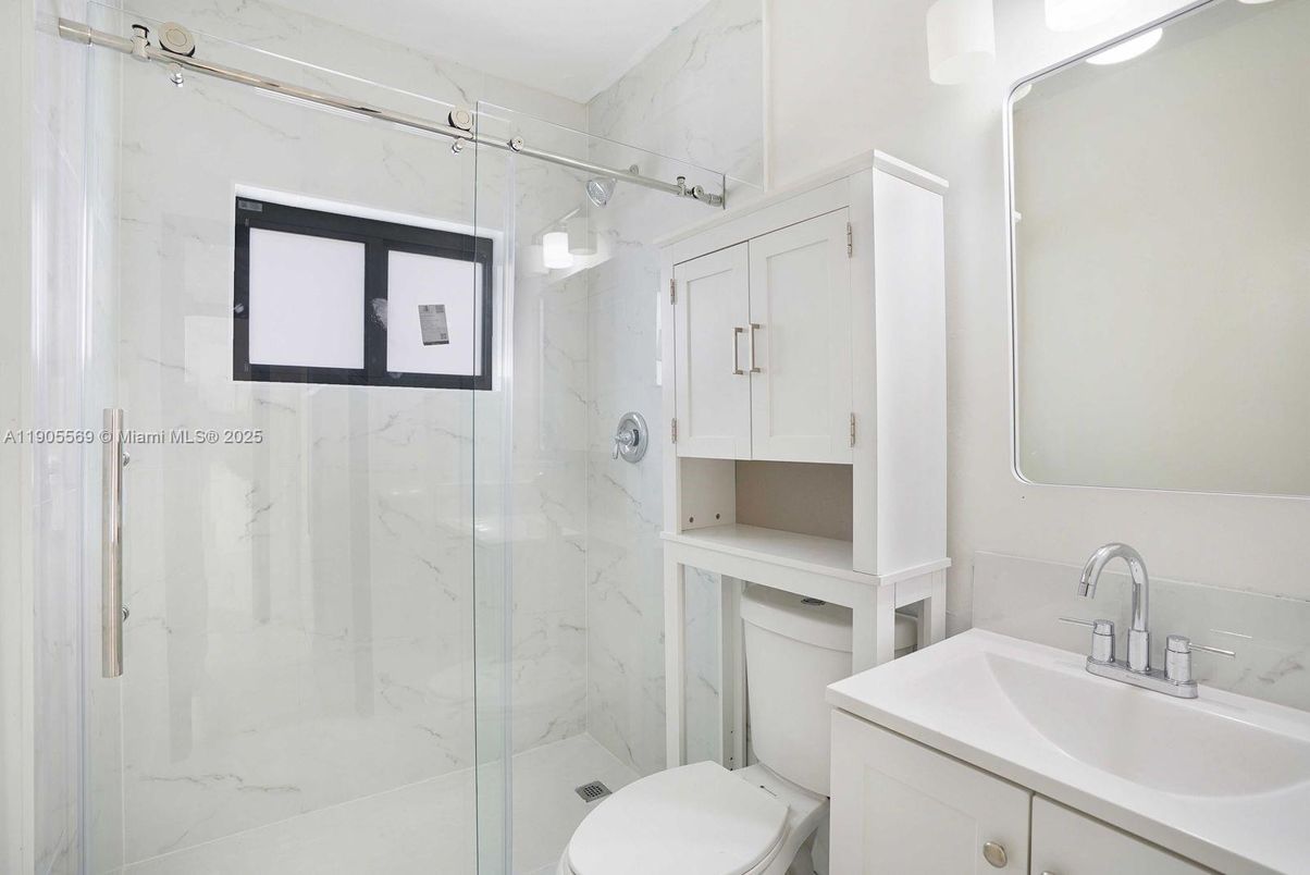 Bathroom, Glass Shower, Interior, Marble Walls