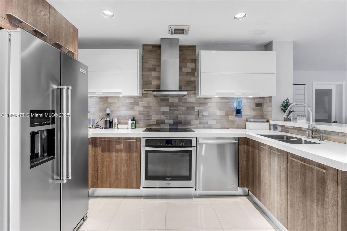 Interior, Kitchen, Recessed Lighting, Stainless Steel Appliances