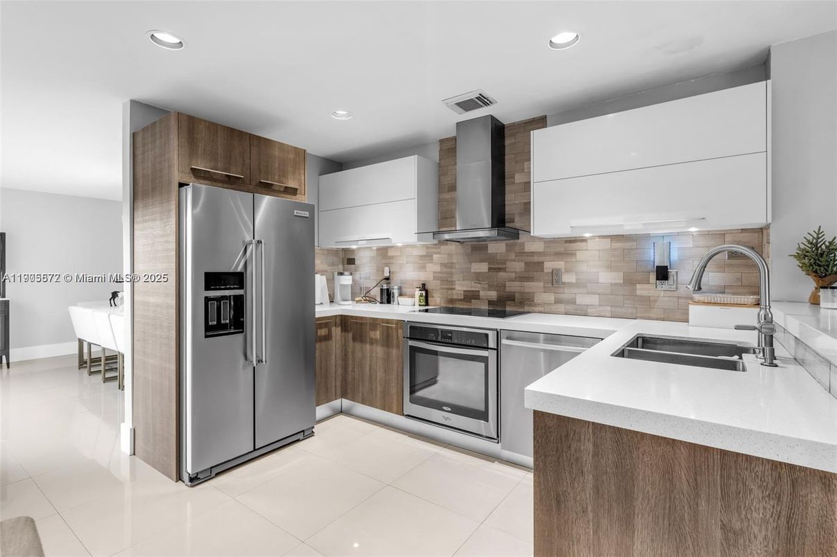 Interior, Kitchen, Recessed Lighting, Stainless Steel Appliances