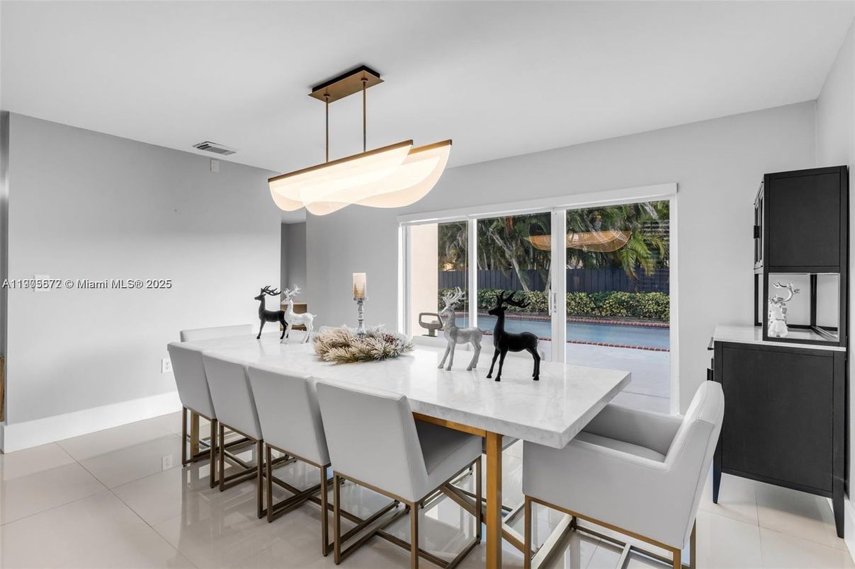 Dining room, Interior, Pendant Lights