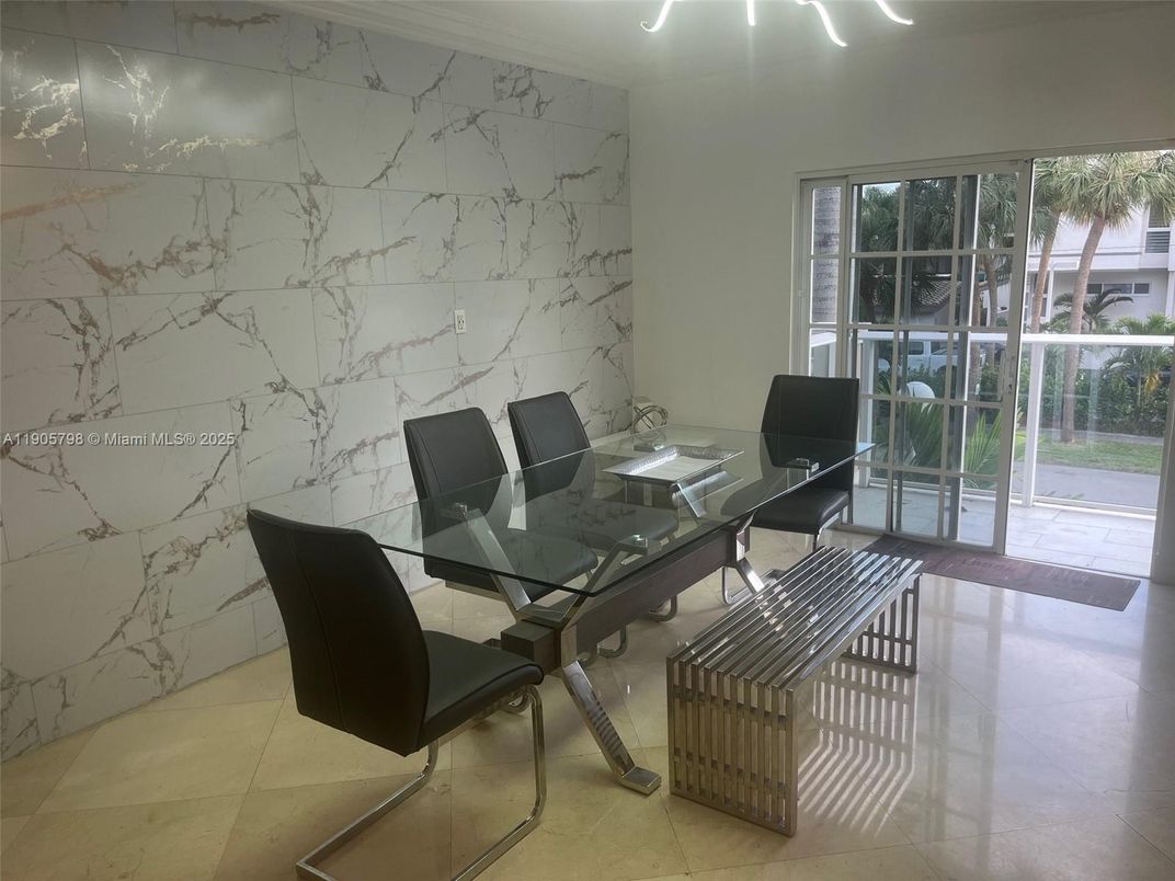 Home Office, Interior, Marble Walls