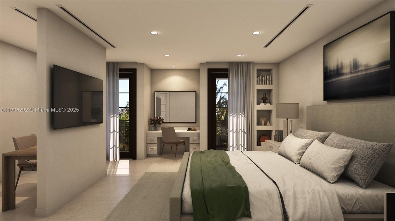 Bedroom, Interior, Recessed Lighting