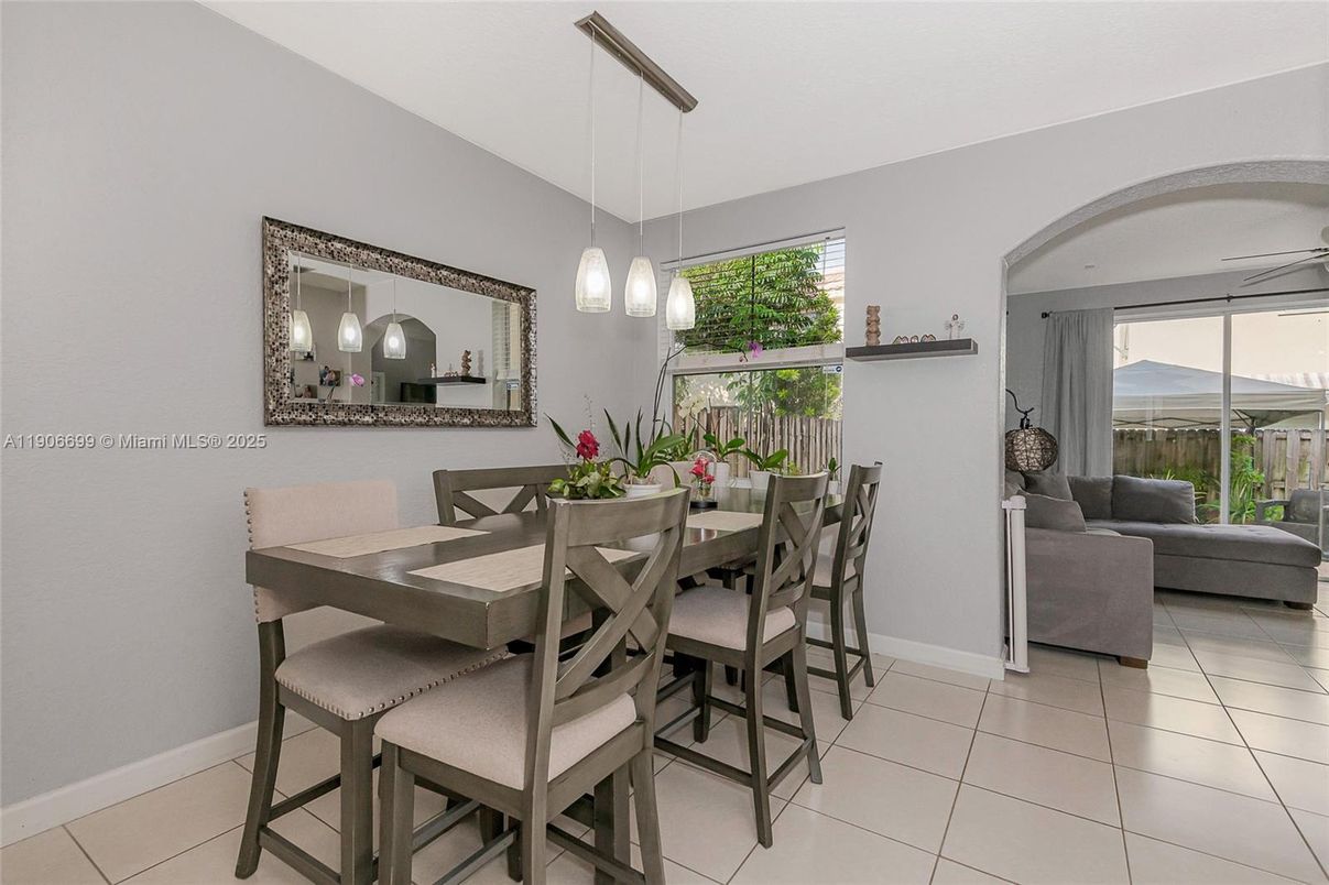 Dining room, Interior, Pendant Lights