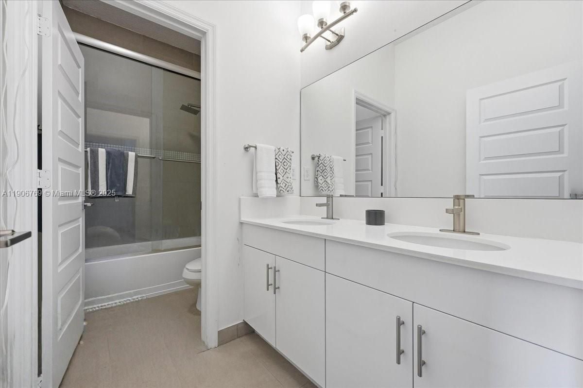 Bathroom, Dual Sink Vanities, Glass Shower, Interior