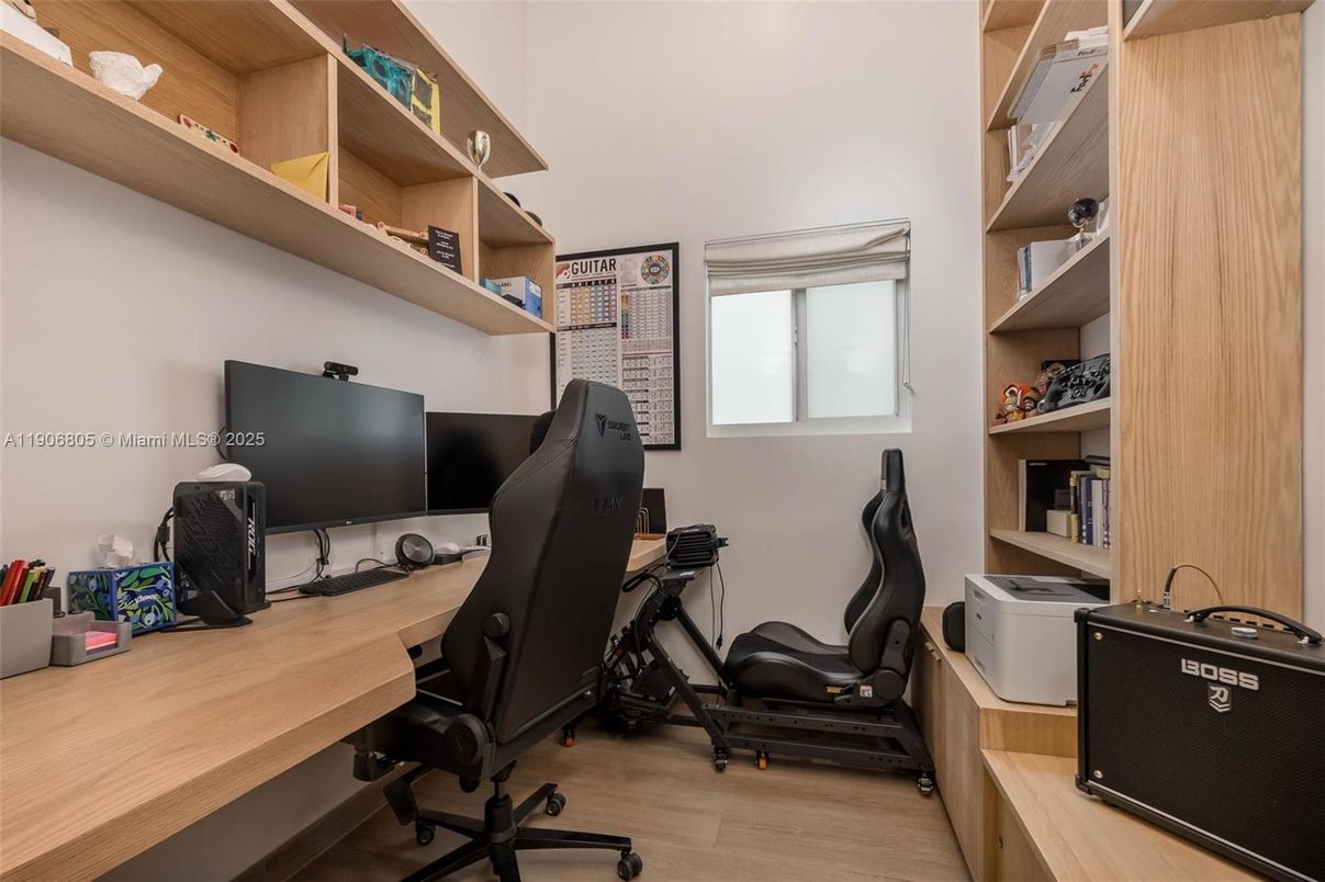 Home Office, Interior, Wood Texture Flooring