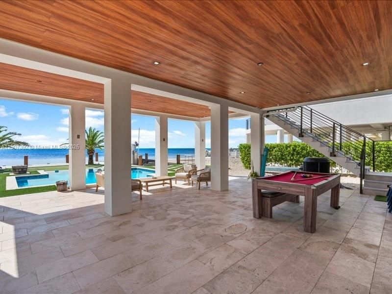 Game Room, Interior, Recessed Lighting, Water, Wooden Ceilings