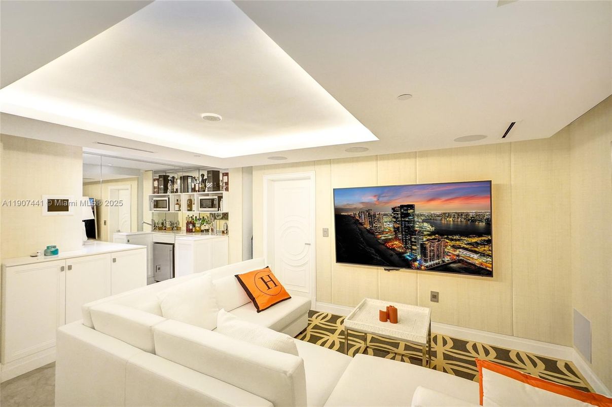 Interior, Living room, Recessed Lighting