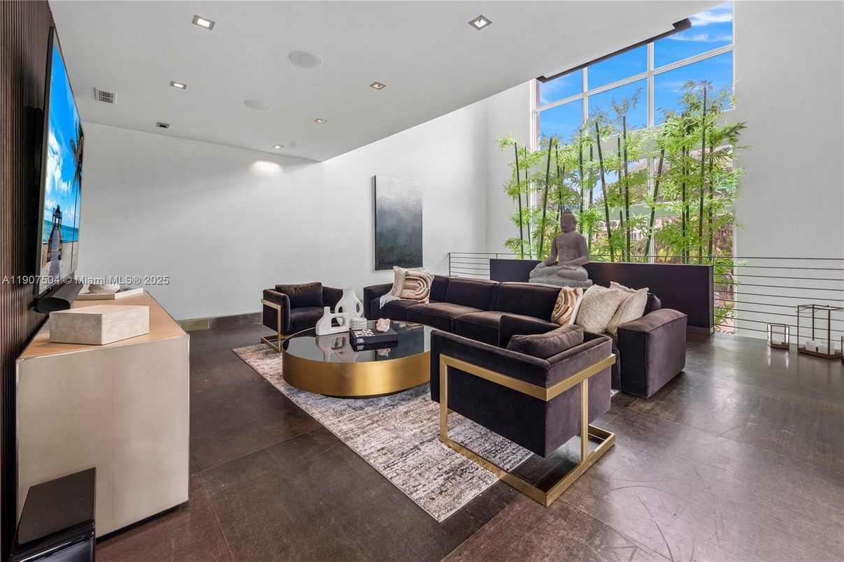 Interior, Living room, Recessed Lighting