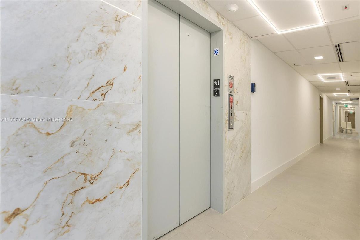 Elevator, Interior, Recessed Lighting