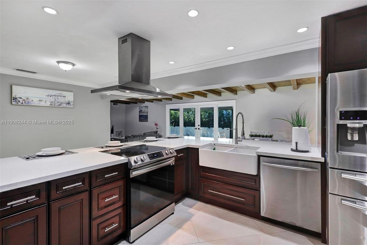 Interior, Kitchen, Recessed Lighting, Stainless Steel Appliances
