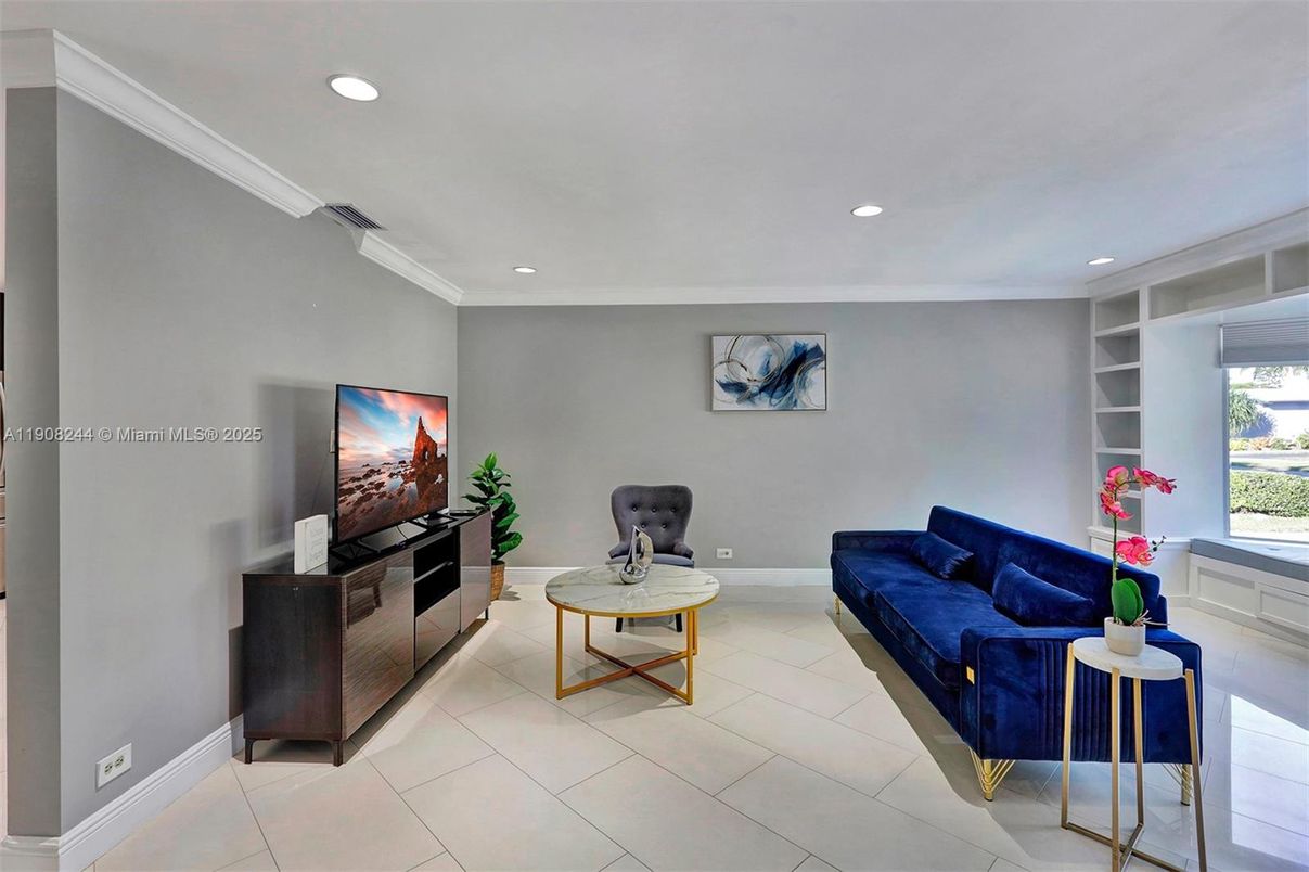 Interior, Living room, Recessed Lighting