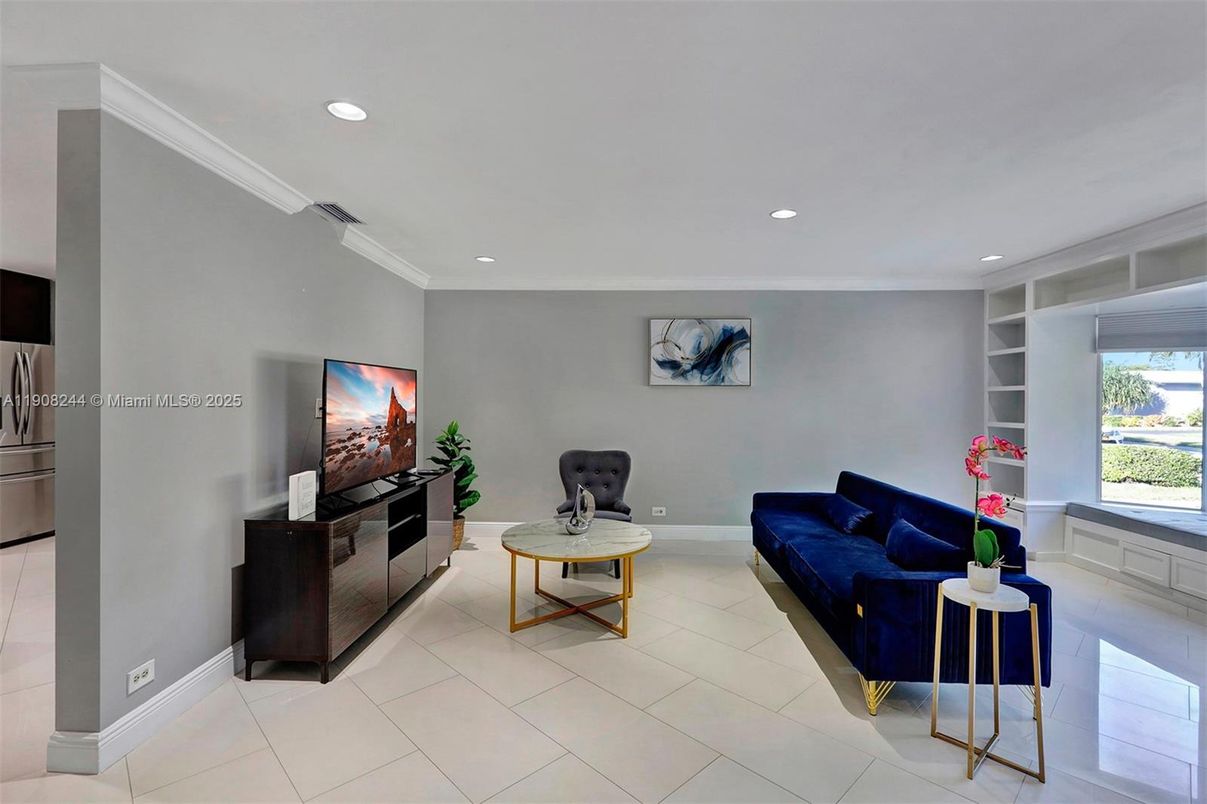 Interior, Living room, Recessed Lighting