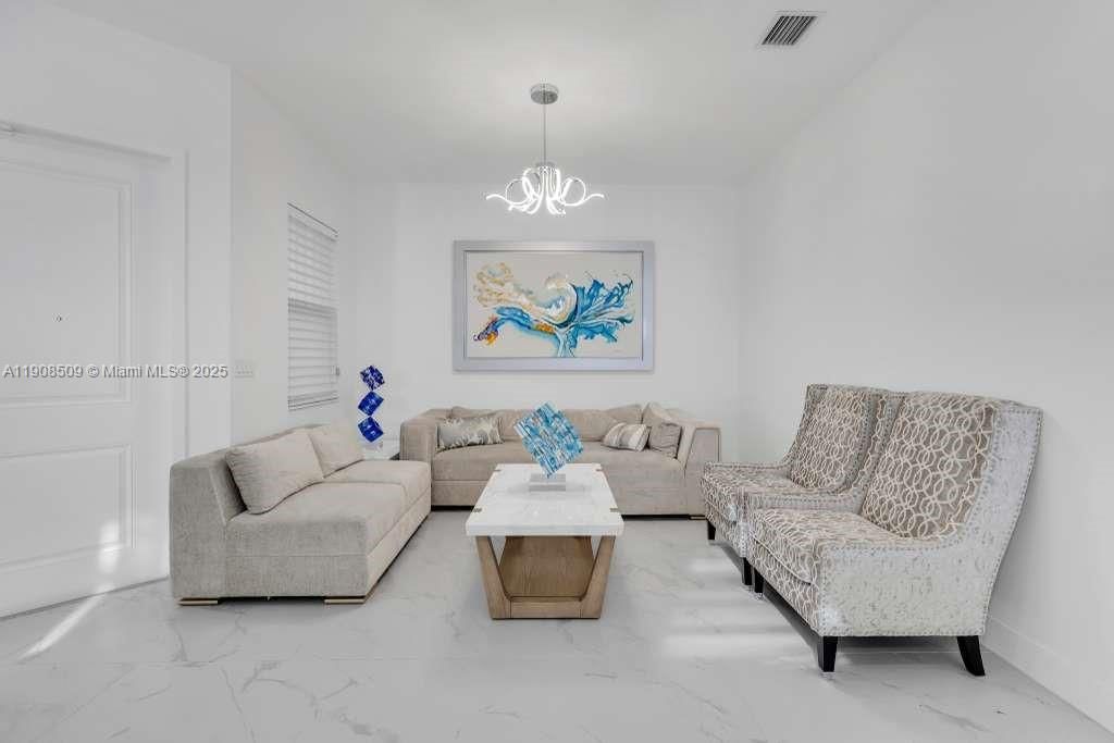 Interior, Living room, Marble, Pendant Lights