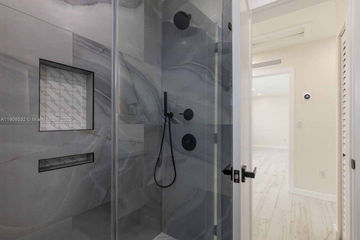 Bathroom, Glass Shower, Interior, Marble