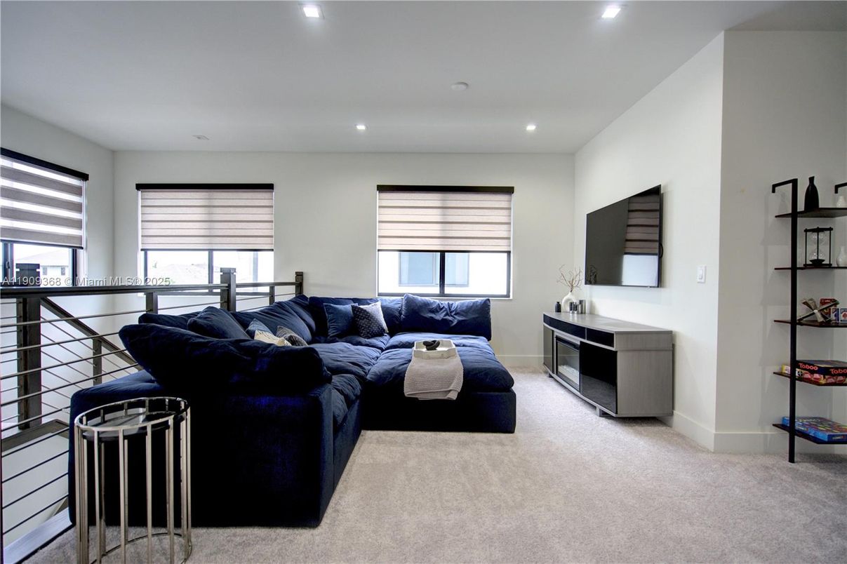 Interior, Living room, Recessed Lighting