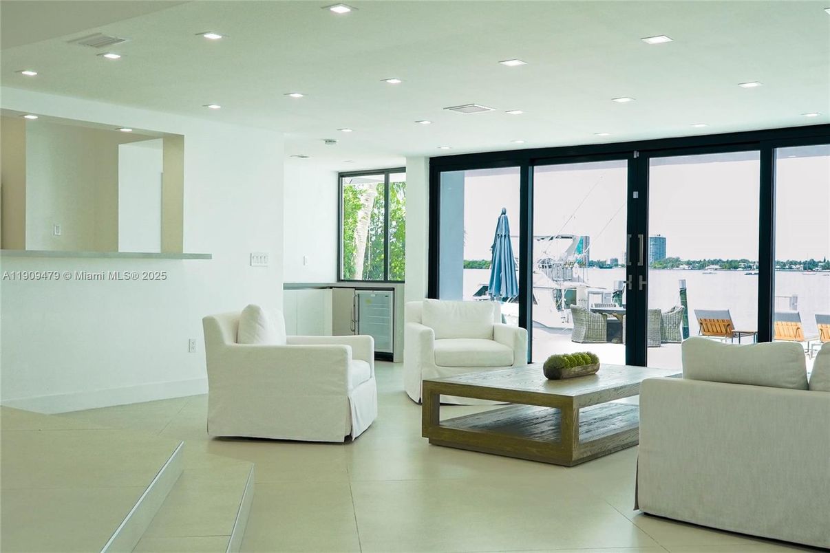 Interior, Living room, Recessed Lighting