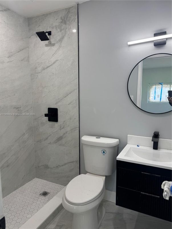 Bathroom, Glass Shower, Interior, Marble Walls