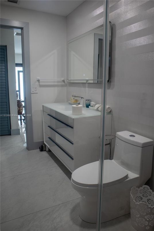 Bathroom, Glass Shower, Interior, Marble