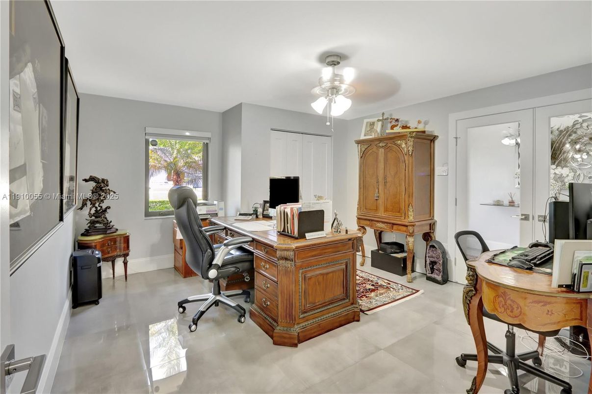 Fireplace, Home Office, Interior