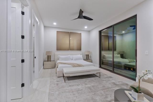 Bedroom, Interior, Marble, Recessed Lighting