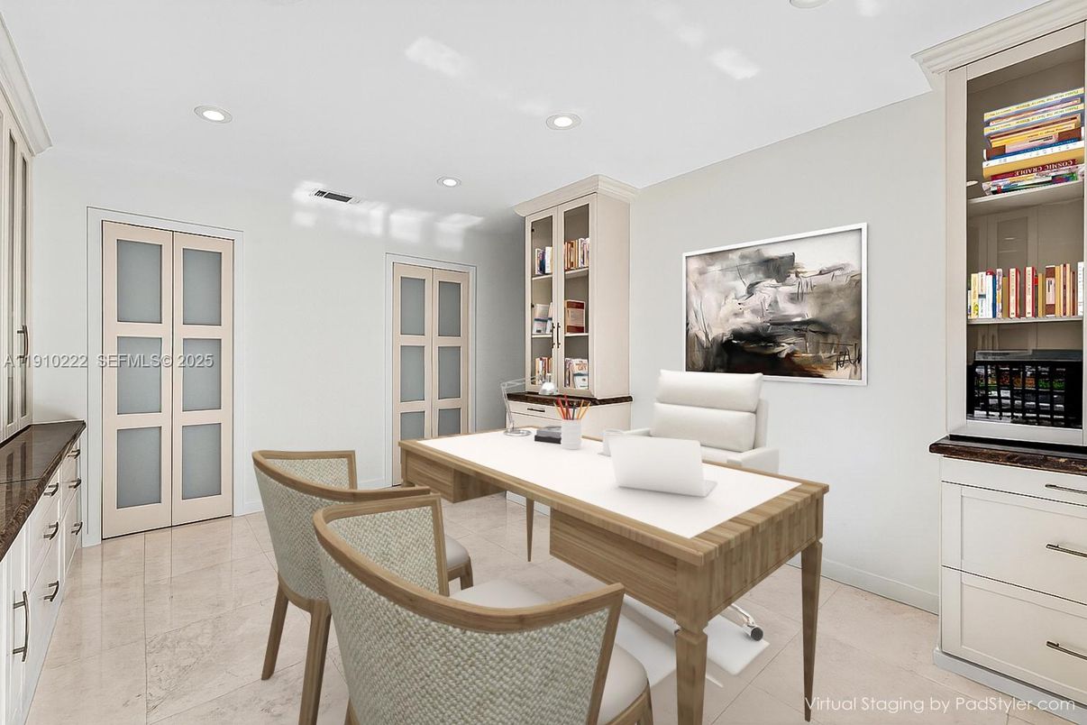 Home Office, Interior, Recessed Lighting